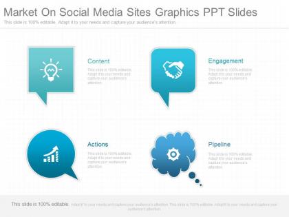 App market on social media sites graphics ppt slides