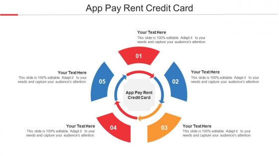 App Pay Rent Credit Card Ppt Powerpoint Presentation Infographics Clipart Images Cpb