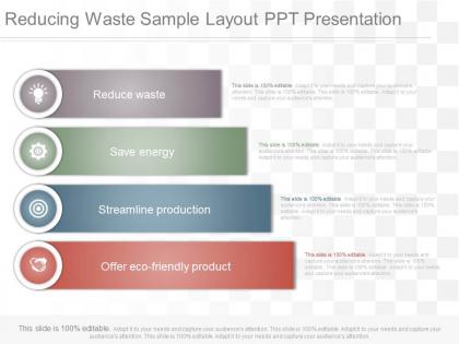 App reducing waste sample layout ppt presentation