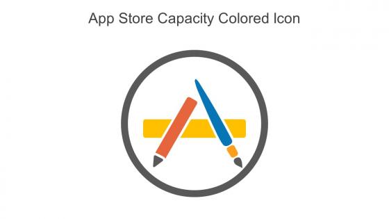 App Store Capacity Colored Icon In Powerpoint Pptx Png And Editable Eps Format