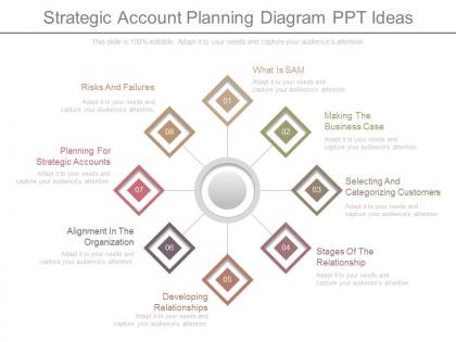 App strategic account planning diagram ppt ideas