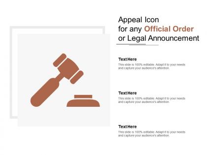 Appeal icon for any official order or legal announcement