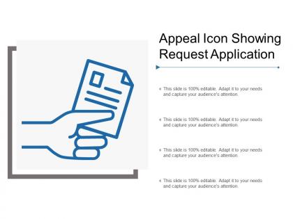 Appeal icon showing request application
