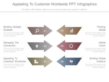 Appealing to customer worldwide ppt infographics