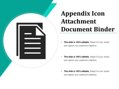 Appendix icon attachment document binder