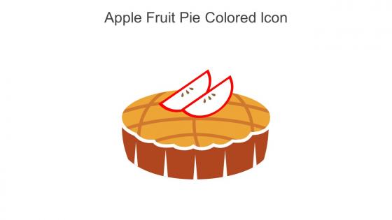 Apple Fruit Pie Colored Icon In Powerpoint Pptx Png And Editable Eps Format