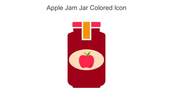 Apple Jam Jar Colored Icon In Powerpoint Pptx Png And Editable Eps Format
