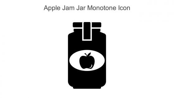 Apple Jam Jar Monotone Icon In Powerpoint Pptx Png And Editable Eps Format