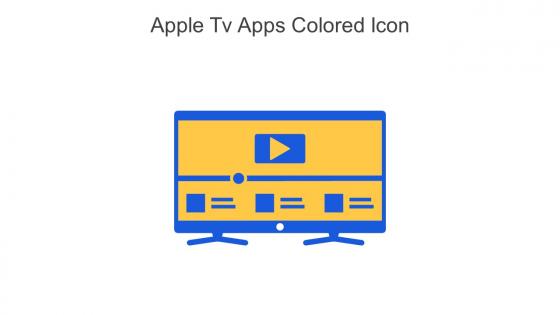 Apple Tv Apps Colored Icon In Powerpoint Pptx Png And Editable Eps Format