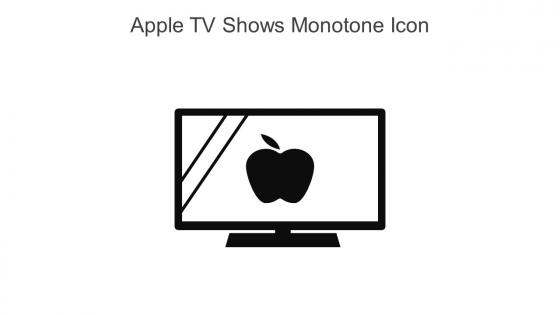 Apple Tv Shows Monotone Icon In Powerpoint Pptx Png And Editable Eps Format
