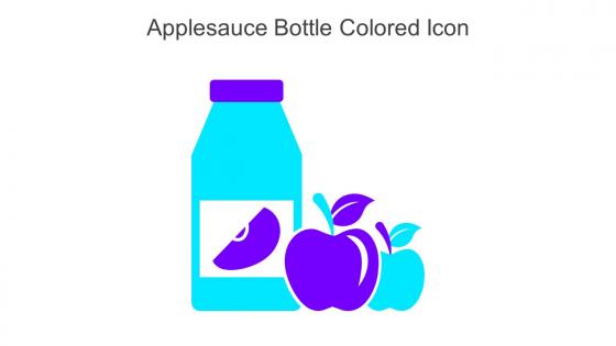 Applesauce Bottle Colored Icon In Powerpoint Pptx Png And Editable Eps Format