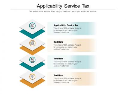 Applicability service tax ppt powerpoint presentation layouts graphic tips cpb