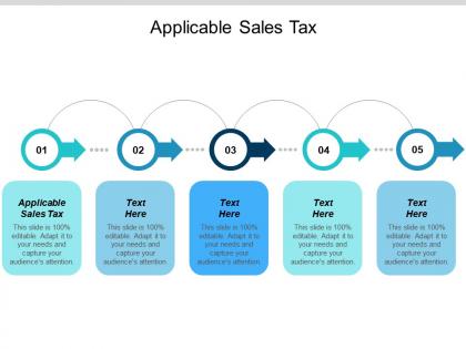 Applicable sales tax ppt powerpoint presentation icon example topics cpb