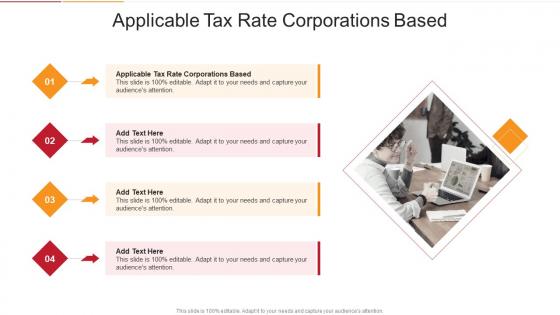 Applicable Tax Rate Corporations Based In Powerpoint And Google Slides Cpb