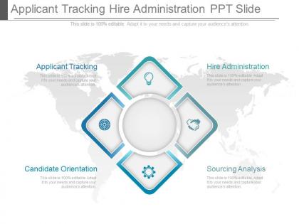 Applicant tracking hire administration ppt slide