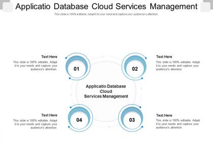 Applicatio database cloud services management ppt powerpoint presentation summary graphics cpb
