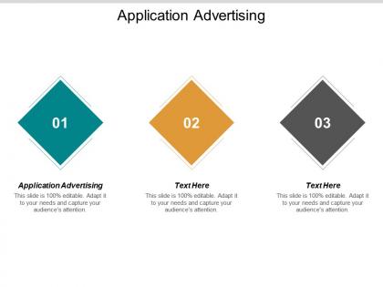 Application advertising ppt powerpoint presentation icon picture cpb