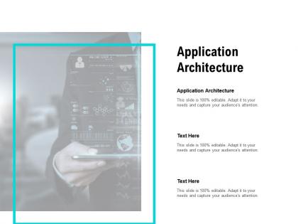 Application architecture ppt powerpoint presentation icon picture cpb
