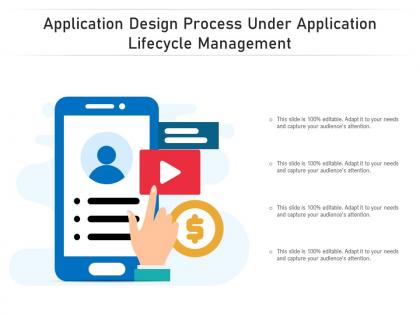 Application design process under application lifecycle management
