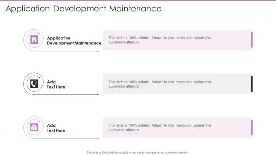 Application Development Maintenance In Powerpoint And Google Slides Cpb