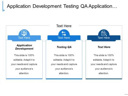 Application development testing qa application support financial management