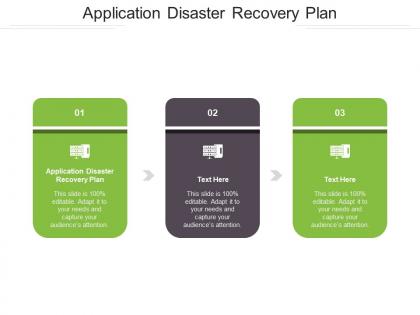 Application disaster recovery plan ppt powerpoint presentation layouts examples cpb