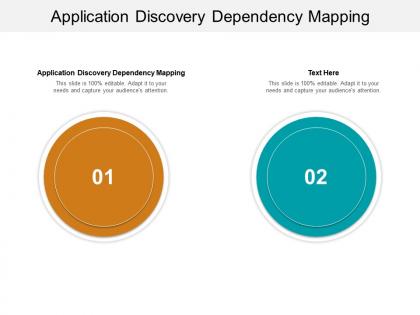 Application discovery dependency mapping ppt powerpoint presentation infographic template graphics example cpb