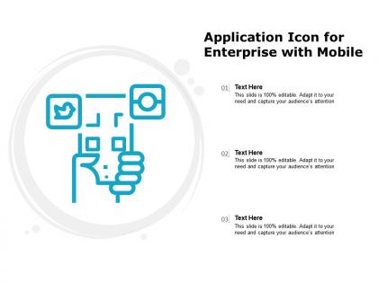 Application icon for enterprise with mobile