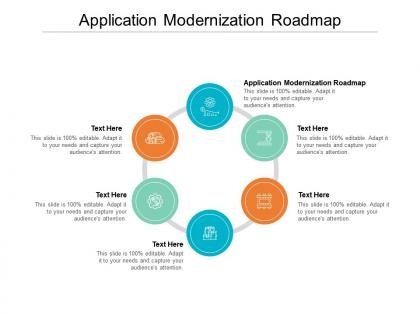 Application modernization roadmap ppt powerpoint presentation model visual aids cpb