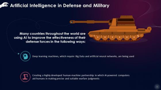 Application Of Artificial Intelligence To Improve Defense Forces Training Ppt