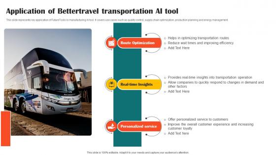 Application Of Better Travel Transportation Impact Of Ai Tools In Industrial AI SS V