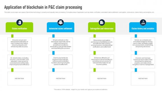 Application Of Blockchain In P And C Innovative Insights Blockchains Journey In The Insurance BCT SS V