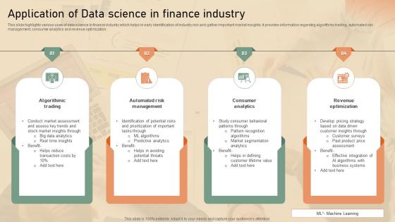 Application Of Data Science In Finance Industry
