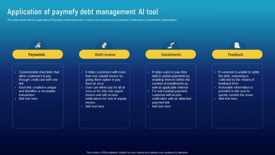 Application Of Paymefy Debt Must Have Ai Tools To Accelerate Your Business Success AI SS V