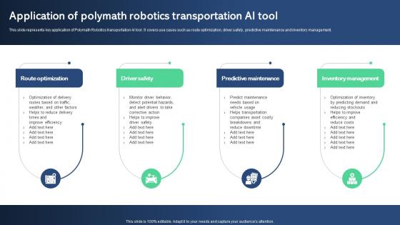 Application Of Polymath Robotics Best AI Tools For Process Optimization AI SS V