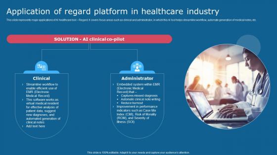 Application Of Regard Platform In Healthcare Industry Comprehensive Guide To Use AI SS V