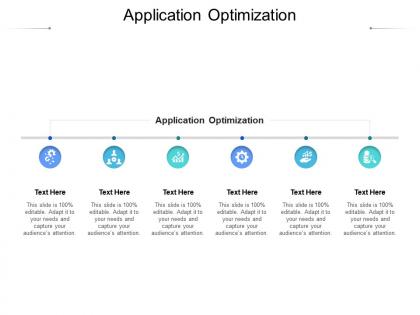 Application optimization ppt powerpoint presentation show slide download cpb