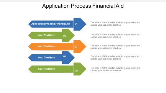 Application process financial aid ppt powerpoint presentation pictures smartart cpb