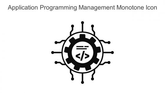 Application Programming Management Monotone Icon In Powerpoint Pptx Png And Editable Eps Format
