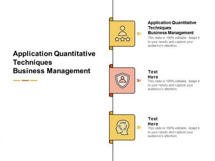 Application quantitative techniques business management ppt portfolio examples cpb