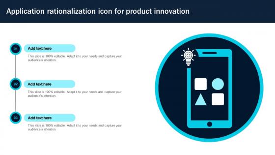 Application Rationalization Icon For Product Innovation