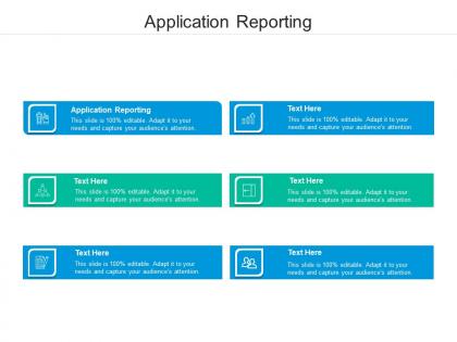 Application reporting ppt powerpoint presentation file ideas cpb