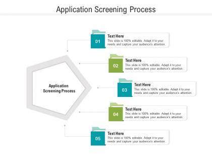 Application screening process ppt powerpoint presentation ideas diagrams cpb
