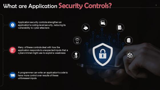 Application Security Controls In Cybersecurity Training Ppt