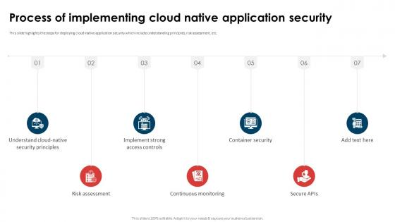 Application Security Implementation Plan Process Of Implementing Cloud Native Application Security