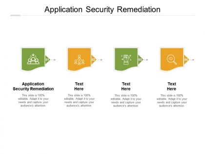Application security remediation ppt powerpoint presentation styles samples cpb