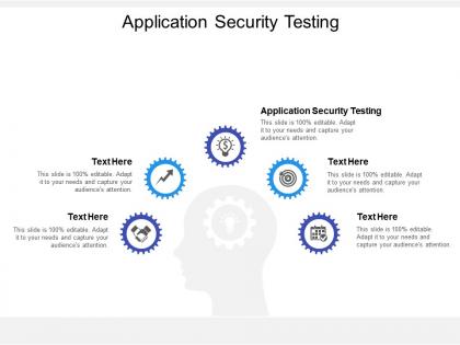 Application security testing ppt powerpoint presentation portfolio outfit cpb