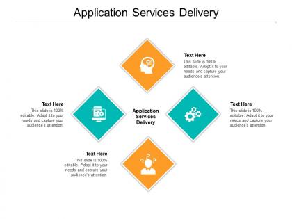 Application services delivery ppt powerpoint presentation professional background cpb