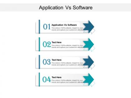 Application vs software ppt powerpoint presentation ideas professional cpb