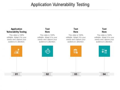 Application vulnerability testing ppt powerpoint presentation gallery deck